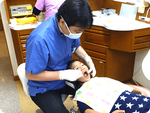 やさしい治療を心掛けています
